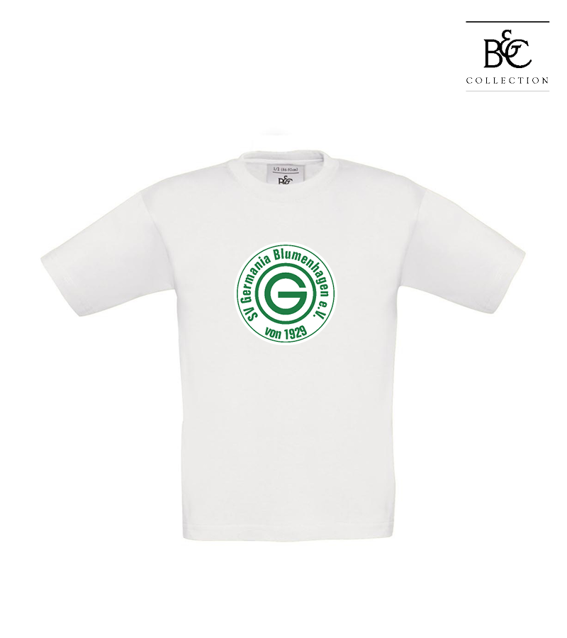B&C Kinder T-Shirt White "Anton Frontprint"