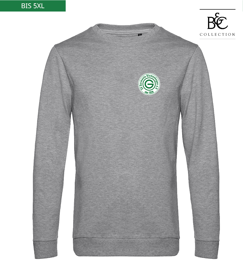 B&C Herren Sweatshirt Heather Grey "Anton"